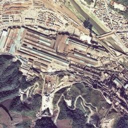 釜石駅前 (製鉄所跡)周辺の 1974〜1978 年の空中写真