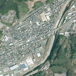 釜石駅前 (製鉄所跡)周辺の現在の空中写真