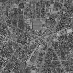 ラゾーナ川崎周辺の 1961〜1969 年の空中写真