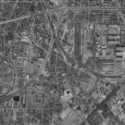 ラゾーナ川崎周辺の 1961〜1969 年の空中写真