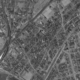 ラゾーナ川崎周辺の 1961〜1969 年の空中写真