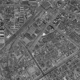 ラゾーナ川崎周辺の 1961〜1969 年の空中写真
