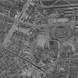 ラゾーナ川崎周辺の 1961〜1969 年の空中写真