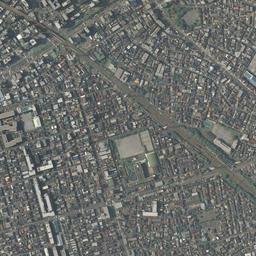 ラゾーナ川崎周辺の現在の空中写真