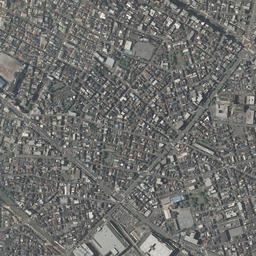 ラゾーナ川崎周辺の現在の空中写真