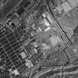 健都 (吹田操車場跡)周辺の 1961〜1969 年の空中写真