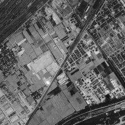 健都 (吹田操車場跡)周辺の 1961〜1969 年の空中写真