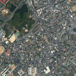 健都 (吹田操車場跡)周辺の現在の空中写真