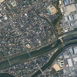健都 (吹田操車場跡)周辺の現在の空中写真