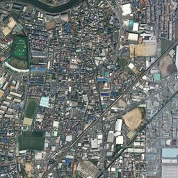 健都 (吹田操車場跡)周辺の現在の空中写真