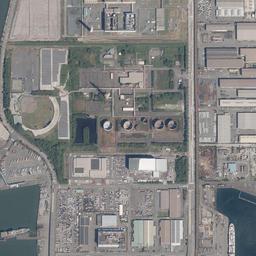 金城ふ頭周辺の現在の空中写真