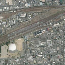 北長瀬 (岡山操車場跡)周辺の現在の空中写真