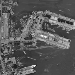 神戸ハーバーランド周辺の 1961〜1969 年の空中写真