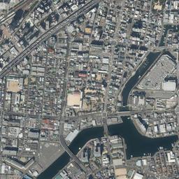 神戸ハーバーランド周辺の現在の空中写真