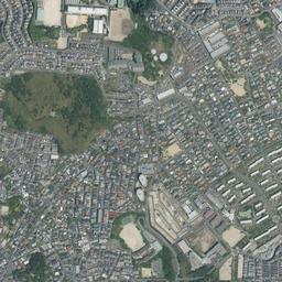 香里団地周辺の現在の空中写真
