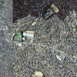 香里団地周辺の現在の空中写真