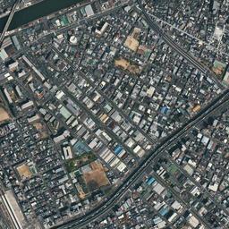 京セラドーム大阪 (岩崎町)周辺の現在の空中写真