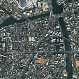 京セラドーム大阪 (岩崎町)周辺の現在の空中写真