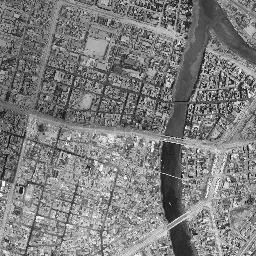 マツダスタジアム周辺 (広島東貨物ヤード跡)周辺の 1961〜1969 年の空中写真