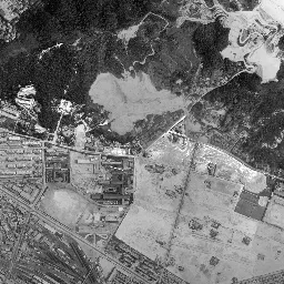 マツダスタジアム周辺 (広島東貨物ヤード跡)周辺の 1961〜1969 年の空中写真