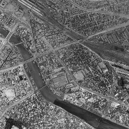 マツダスタジアム周辺 (広島東貨物ヤード跡)周辺の 1961〜1969 年の空中写真