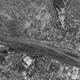 マツダスタジアム周辺 (広島東貨物ヤード跡)周辺の 1961〜1969 年の空中写真
