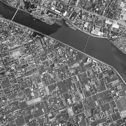 マツダスタジアム周辺 (広島東貨物ヤード跡)周辺の 1961〜1969 年の空中写真