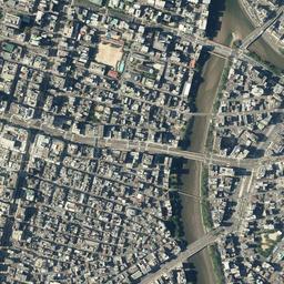 マツダスタジアム周辺 (広島東貨物ヤード跡)周辺の現在の空中写真