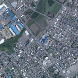 恵み野ニュータウン周辺の現在の空中写真
