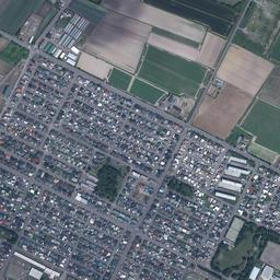 恵み野ニュータウン周辺の現在の空中写真