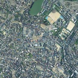 明舞団地周辺の現在の空中写真