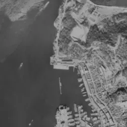 門司港レトロ周辺の 1961〜1969 年の空中写真