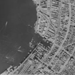門司港レトロ周辺の 1961〜1969 年の空中写真