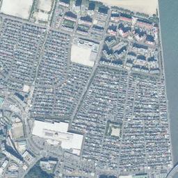 百道浜周辺の現在の空中写真