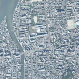 百道浜周辺の現在の空中写真