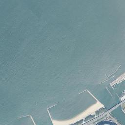 百道浜周辺の現在の空中写真