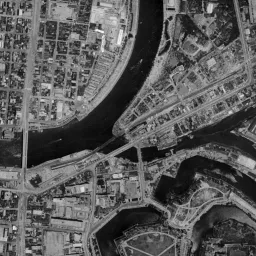 森之宮 (大阪砲兵工廠跡)周辺の 1961〜1969 年の空中写真