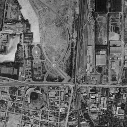 森之宮 (大阪砲兵工廠跡)周辺の 1961〜1969 年の空中写真