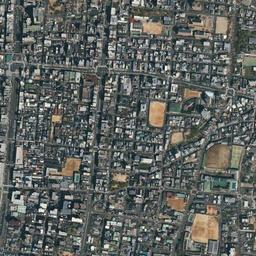 森之宮 (大阪砲兵工廠跡)周辺の現在の空中写真