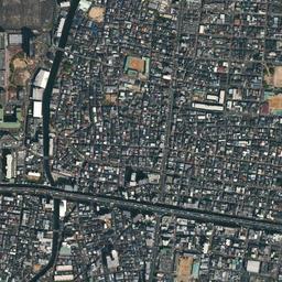 森之宮 (大阪砲兵工廠跡)周辺の現在の空中写真