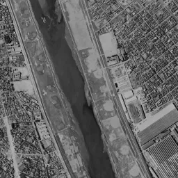 武蔵小杉周辺の 1961〜1969 年の空中写真