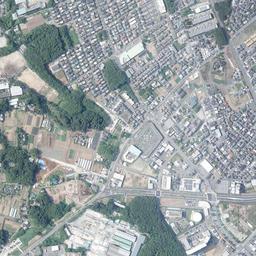 流山おおたかの森周辺の現在の空中写真