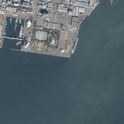 名古屋港 ガーデンふ頭周辺の現在の空中写真