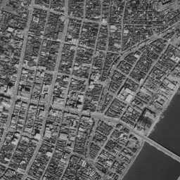 新潟 万代シテイ周辺の 1961〜1969 年の空中写真