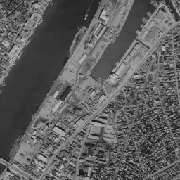 新潟 万代シテイ周辺の 1961〜1969 年の空中写真