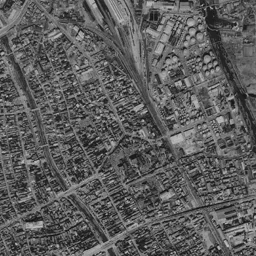 新潟 万代シテイ周辺の 1961〜1969 年の空中写真