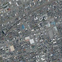 新潟 万代シテイ周辺の現在の空中写真