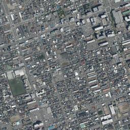 新潟 万代シテイ周辺の現在の空中写真