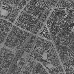 大牟田 (三井三池炭鉱跡)周辺の 1961〜1969 年の空中写真
