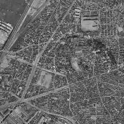 大牟田 (三井三池炭鉱跡)周辺の 1961〜1969 年の空中写真